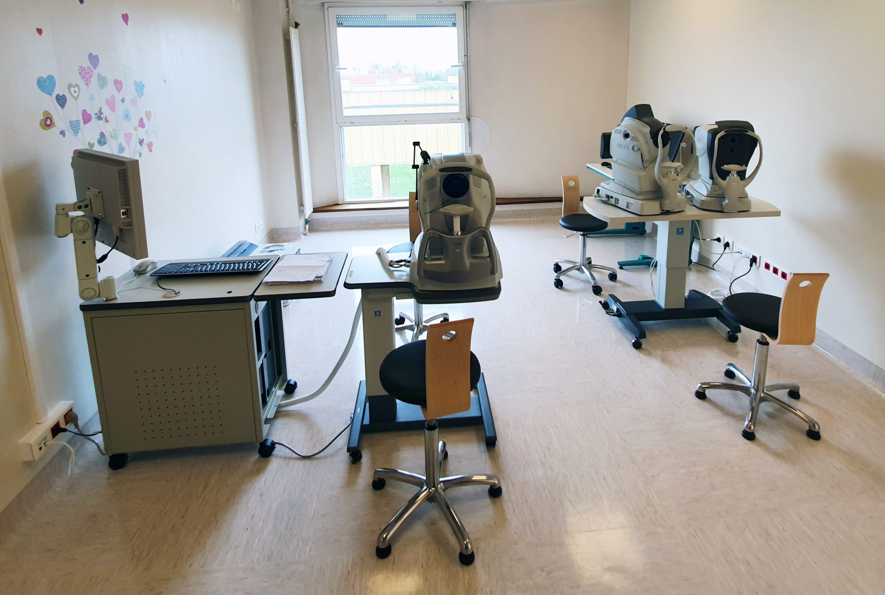 Salle de consultation en ophtalmologie
