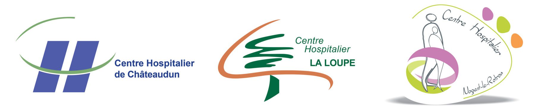 Logos des établissements de santé membre de la direction commune